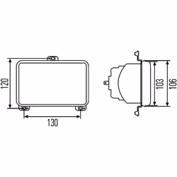 Projecteur principal HELLA 1AB 008 888-051