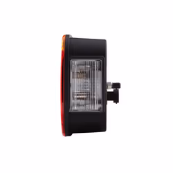 HELLA 2VB 998 232-011 Feu arrière gauche rouge/jaune noir avec ampoules, pour remorques