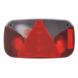 HELLA 2VB 998 232-131 Feu arrière gauche blanc/rouge noir pour remorques, avec ampoules