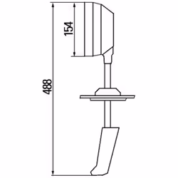Phare orientable HELLA 1H5 998 502-051
