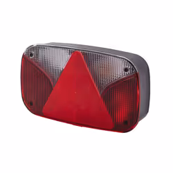 Feu arrière; HELLA; gauche blanc/rouge noir pour remorques, sans ampoules; E95447
