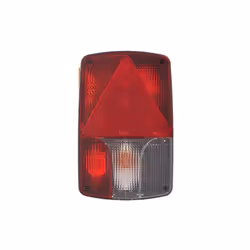 HELLA 2VA 998 233-271 Feu arrière gauche blanc/rouge noir avec ampoules, avec fiche, pour remorques
