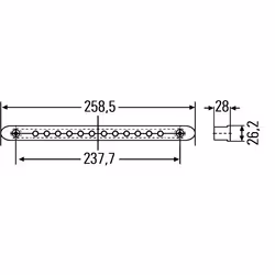 HELLA 2DA 959 071-731 Feu stop LED arrière Rouge LED 24 - Vue supplémentaire 7