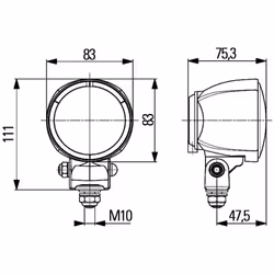 Lampe de travail HELLA 1G0 996 176-001 - Vue supplémentaire 4