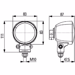 Lampe de travail HELLA 1G0996 176-041 - Vue supplémentaire 4