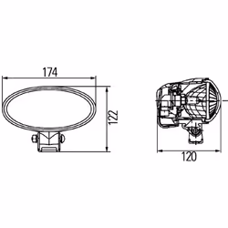 Lampe de travail HELLA 1GB 996 186-051 - Vue supplémentaire 4