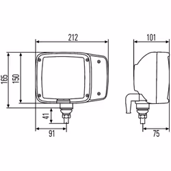 Projecteur principal HELLA 1SA 996 120-011 gauche