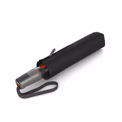 Knirps T.400, Compact, Parapluie, Rond, Noir, Aluminium, Acier inoxydable, Polyester