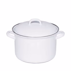 RIESS 0124-033, 3,5 L, Blanc, Acier, émail, Vitrocéramique, Gaz, Induction, Blanc