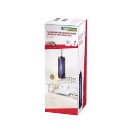 Windhager Lampe UV anti-insectes 4 STAR, Automatique, Insectiseur, Noir, 40 m², Plafond, UV