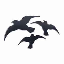 Windhager 07116, Silhouette d'oiseau, Noir, Pieds, Caoutchouc, Ampoule, 3 pièce(s)