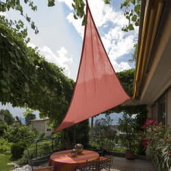 Voile dombrage triangulaire - WINDHAGER - SUNSAIL ADRIA-Terracotta - 3.6m - Protection anti-UV 90%