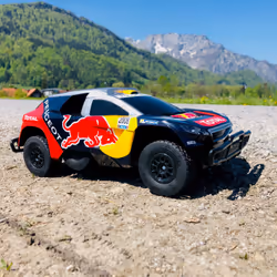 Carrera RC Peugeot 08 DKR 16 - Red Bull modèle radiocommandé Voiture de course sur circuit Moteur électrique 1:16