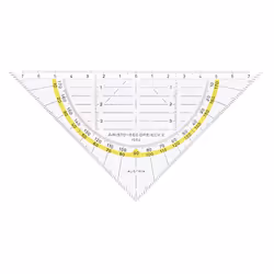 Aristo AR1552, Triangle 45°, Gloss, polyméthacrylate de méthyle (PMMA), Transparent, 16 cm, 1 pièce(s)