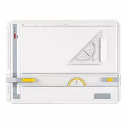 Aristo AR70332 tableau à dessin A3 (297x420 mm) Gris, Transparent, Blanc, Jaune