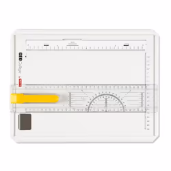 Aristo AR7040 tableau à dessin A4 (210x297 mm) Gris, Transparent, Blanc, Jaune