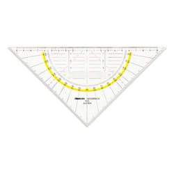 Aristo AR1555/2 règle Règle de butée d'angle 225 mm polyméthacrylate de méthyle (PMMA) Transparent, Jaune 1 pièce(s)