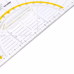 Aristo AR1555/2 règle Règle de butée d'angle 225 mm polyméthacrylate de méthyle (PMMA) Transparent, Jaune 1 pièce(s)