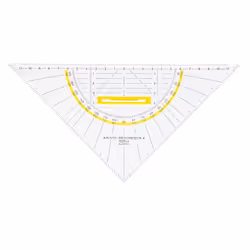 Aristo AR1555/4, Triangle 45°, Gloss, polyméthacrylate de méthyle (PMMA), Transparent, 25 cm, 1 pièce(s)