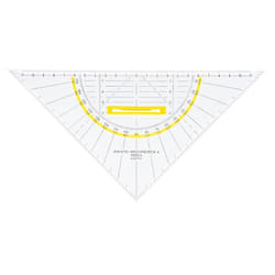 Aristo AR1555/4 Triangle 45° polyméthacrylate de méthyle (PMMA) Transparent 1 pièce(s)
