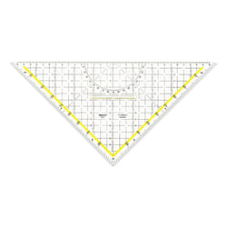 Aristo AR1648/2 triangle Plastique Noir, Transparent, Jaune 1 pièce(s)