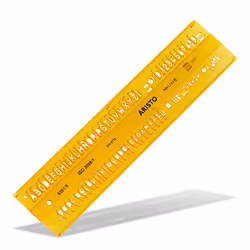 Aristo AR5301/5, Pochoir lettres/nombres, Adulte, Jaune, Garçon/Fille, Plastique, 5 mm