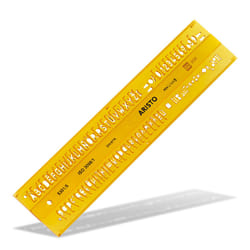 Aristo AR5301/5 Jaune Plastique Pochoir lettres/nombres