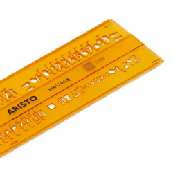 Aristo AR5301/5 Jaune Plastique Pochoir lettres/nombres