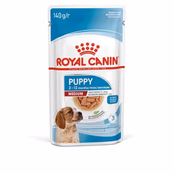 Royal Canin Medium Puppy, Chiot, Toutes races, Moyen (11 - 25kg), Viande, 140 g