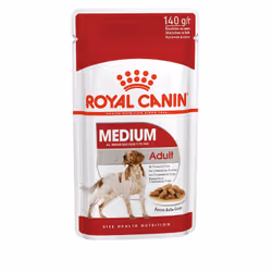 Royal Canin Medium Adult, Adulte, Moyen (11 - 25kg), Viande, 140 g