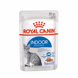 Royal Canin Indoor Sterilized, Adulte, Toutes races, Viande, 85 g