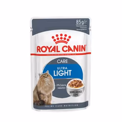 Royal Canin Ultra Light Gravy, Adulte, Bœuf, Légumes, 85 g, Sans soja