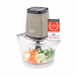 Hachoir Electrique avec Bol Réservoir en Verre Coupe-Légumes en Acier Inoxydable Hachoir Multifonctions 4 Lames Amovibles