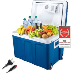 Glacière électrique portable 45L Boîte Glacière 12/220 V - Camping - Glaciere Electrique Voiture Bleu
