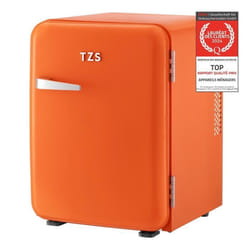 Mini Réfrigérateur Portable 40L Mini Frigo de Chambre ou Hôtel - Silencieux Réglages de Température Retro Orange