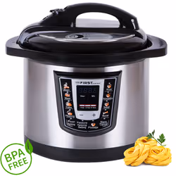 First Austria FA-5130 autocuiseur 6 L Noir, Acier inoxydable 1000 W