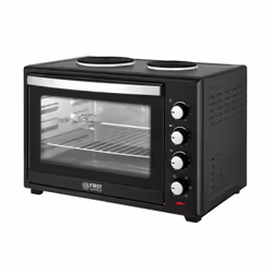 First Austria FA-5045-5, Cuisinière, Noir, Rotatif, Acier inoxydable, Plaque scellée, 2 zone(s)