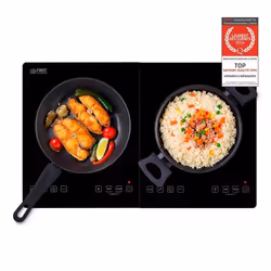 Plaque de cuisson à induction double 3500W - Réglage de température Minuteur Sécurité enfant