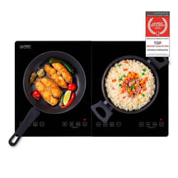 Plaque de cuisson à induction double 3500W - Réglage de température Minuteur Sécurité enfant