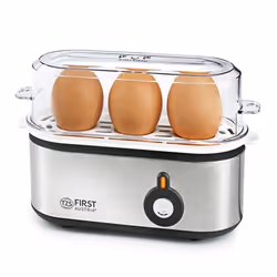 Cuisinière à œufs - TZS FIRST AUSTRIA - Modèle 210W - Cuisson 1 à 3 œufs - Tasse à mesurer incluse - Pique-oeufs