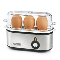 Cuisinière à œufs - TZS FIRST AUSTRIA - Modèle 210W - Cuisson 1 à 3 œufs - Tasse à mesurer incluse - Pique-oeufs