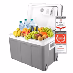 Glacire lectrique portable 45L Bote Glacire 12220 V - Camping - Glaciere Electrique Voiture Gris