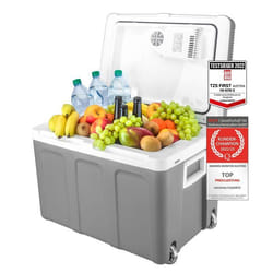 Glacire lectrique portable 45L Bote Glacire 12220 V - Camping - Glaciere Electrique Voiture Gris