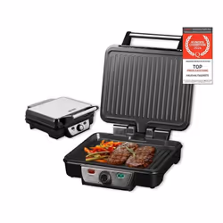 Barbecue de table - TZS First Austria - 1800W - Électrique - Acier inoxydable - Thermostat réglable