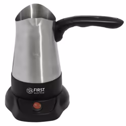 TZS First Austria Cafetière Turque Electrique avec Poignée Repliable 800W Pot à Café Grec 350ml en Acier Inoxydable Bouilloir ...