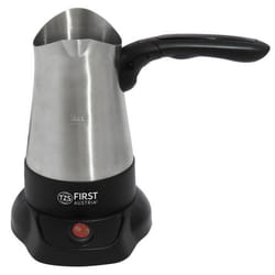 TZS First Austria Cafetière Turque Electrique avec Poignée Repliable 800W Pot à Café Grec 350ml en Acier Inoxydable Bouilloire Mob
