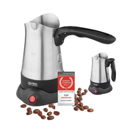Cafetière Turque Électrique - TZS FIRST AUSTRIA - Modèle 800W - Acier Inoxydable - 350ml - 3 Tasses