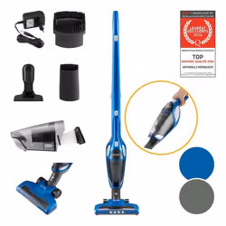 Aspirateur Balai et à Main - TZS FIRST AUSTRIA - 2en1 - Autonomie 60 min - Filtre HEPA - Design Pliable