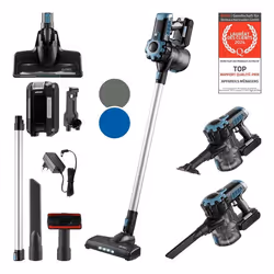 Aspirateur Balai Sans Fil - TZS FIRST AUSTRIA - 120W - Autonomie 40 min - Filtre HEPA - 2 en 1
