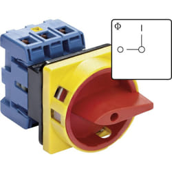 Kraus&naimer - KG20B.T203/01.E Interrupteur sectionneur refermable 25 a 1 x 90 ° rouge, jaune 1 pc(s)
